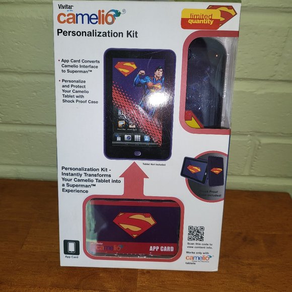 Superman Camelio Personalization Kit tablet protective shock proof case BLUE T5 - Picture 4 of 4